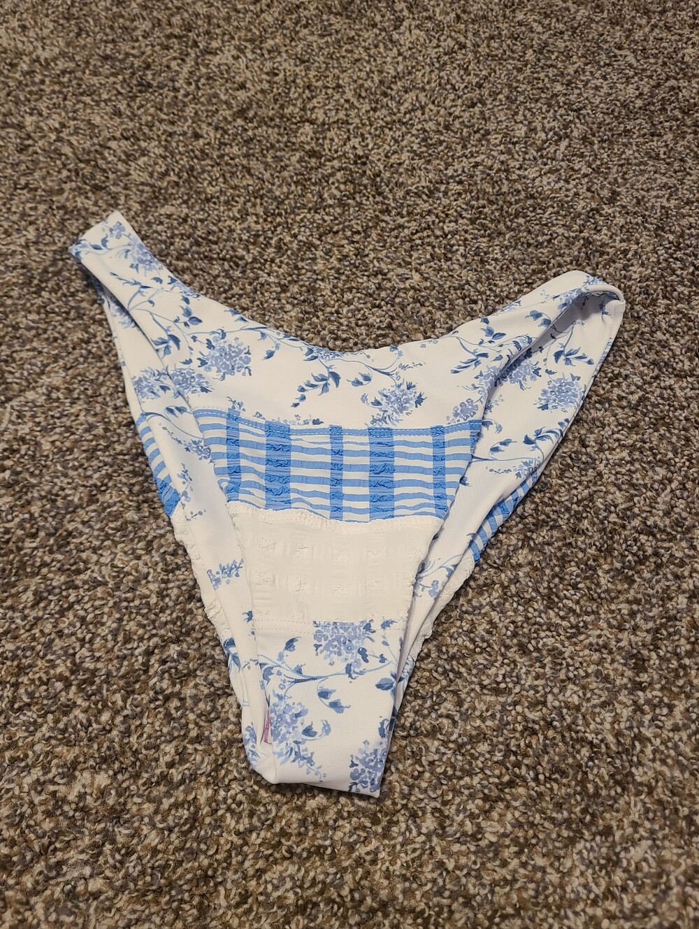Elysiian montauk reversible bikini bottom - blue Size Small